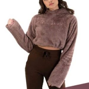 Balance Athletica Sherpa Fleece Cropped Hoodie